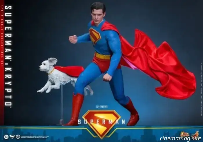 Hot Toys has officially revealed the sixth scale figures of Superman and Krypto, showcasing David Corenswet's portrayal of the Man of Steel.