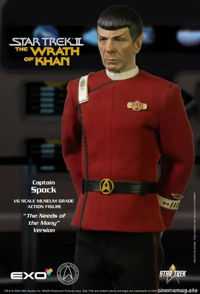 EXO-6 has revealed the 'Needs of Many' figure of Captain Spock from Star Trek II: The Wrath of Khan.