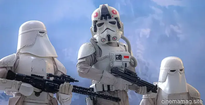 Star Wars: La remanente imperial de Mandalorian y Grogu figura de conductor AT-AT de sexta escala presentada por Hot Toys