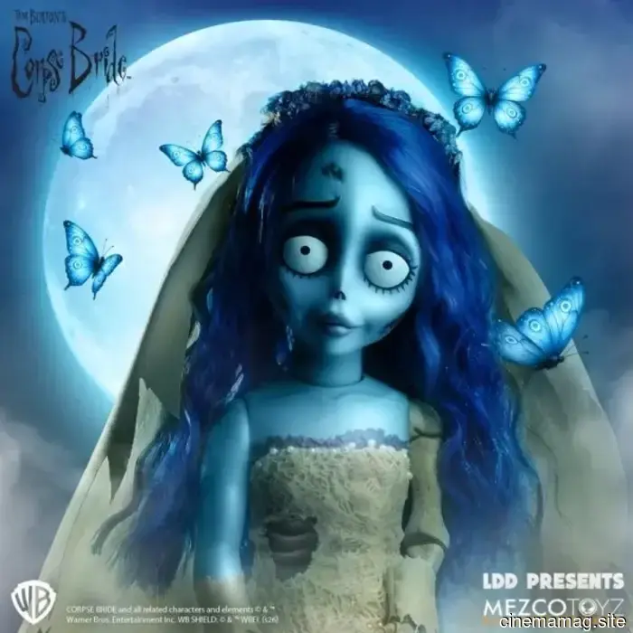 Emily becomes part of the Living Dead Dolls collection with the LDD Presents Corpse Bride doll from Mezco Toyz.