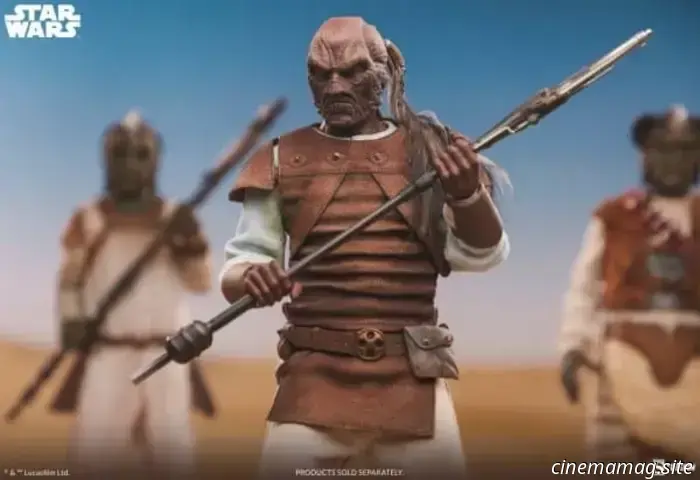 Protect your skiff with the sixth scale figure of Pagetti Rook from Sideshow's Star Wars: Scum & Villainy collection.
