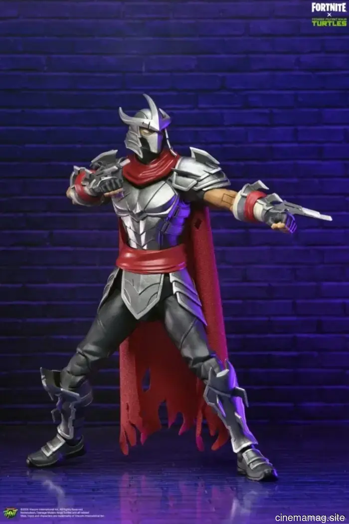 NECA introduces the Shredder action figure from the Fortnite x Teenage Mutant Ninja Turtles collaboration.