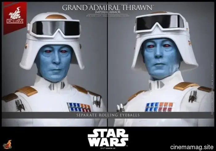 L'Grand Admiral Thrawn indossa un'armatura imperiale per l'ultima figura in scala sesta di Star Wars di Hot Toys.