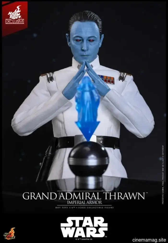 Grand Admiral Thrawn wears Imperial Armor in Hot Toys' newest sixth scale figure from Star Wars.