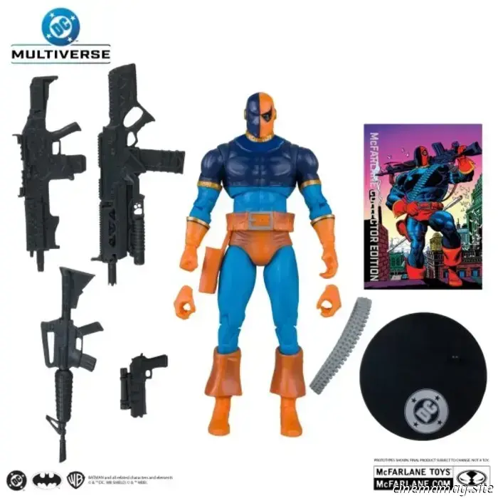 Figuras de Deathstroke, Mirror Master y Metron del DC Multiverse presentadas por McFarlane Toys