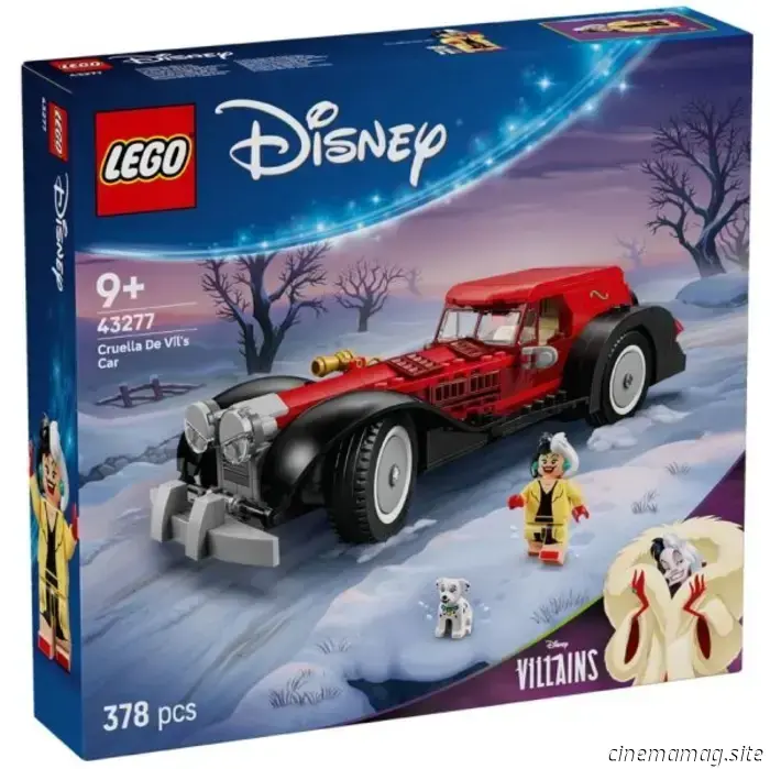 LEGO has revealed Cruella De Vil's car from Disney in anticipation of its release in September.