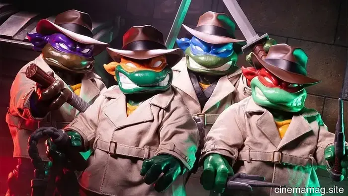 Teenage Mutant Ninja Turtles go undercover for a Comic-Con exclusive action figure collection from Mondo.
