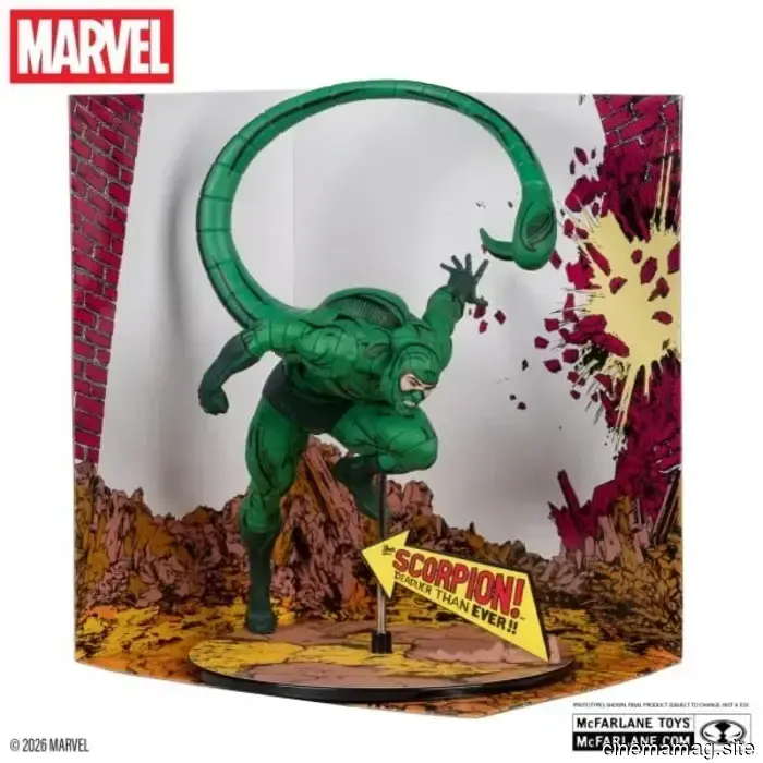 McFarlane Toys revela nuevas figuras coleccionables de Spider-Man, Escorpión y Hulk de Marvel Comics