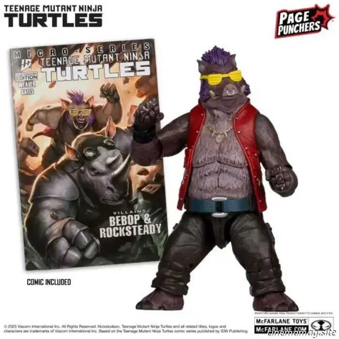McFarlane Toys has revealed new Teenage Mutant Ninja Turtles Page Punchers figures.