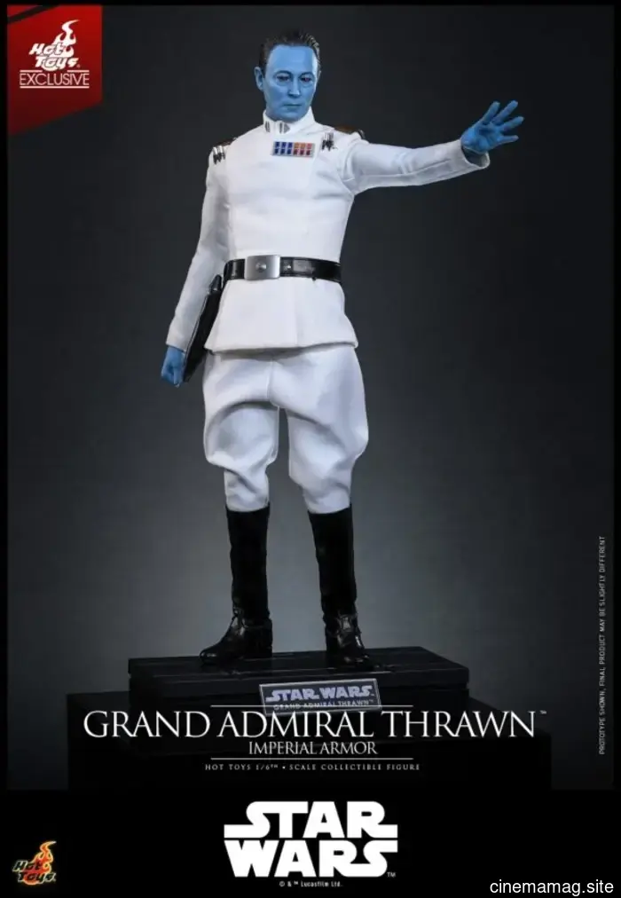 L'Grand Admiral Thrawn indossa un'armatura imperiale per l'ultima figura in scala sesta di Star Wars di Hot Toys.
