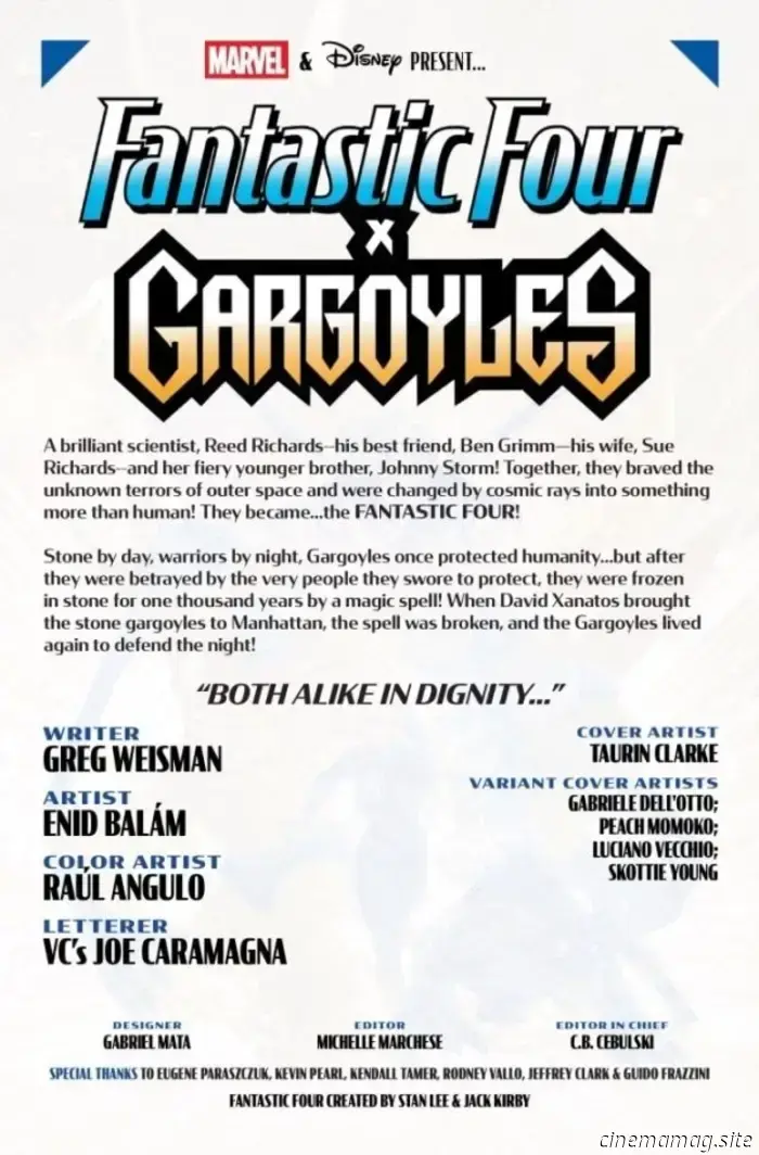 Comic Book Sneak Peek – Fantastic Four/Gargoyles #1