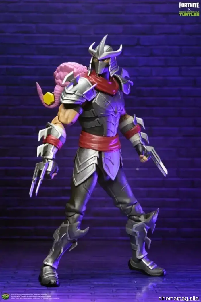 NECA introduces the Shredder action figure from the Fortnite x Teenage Mutant Ninja Turtles collaboration.