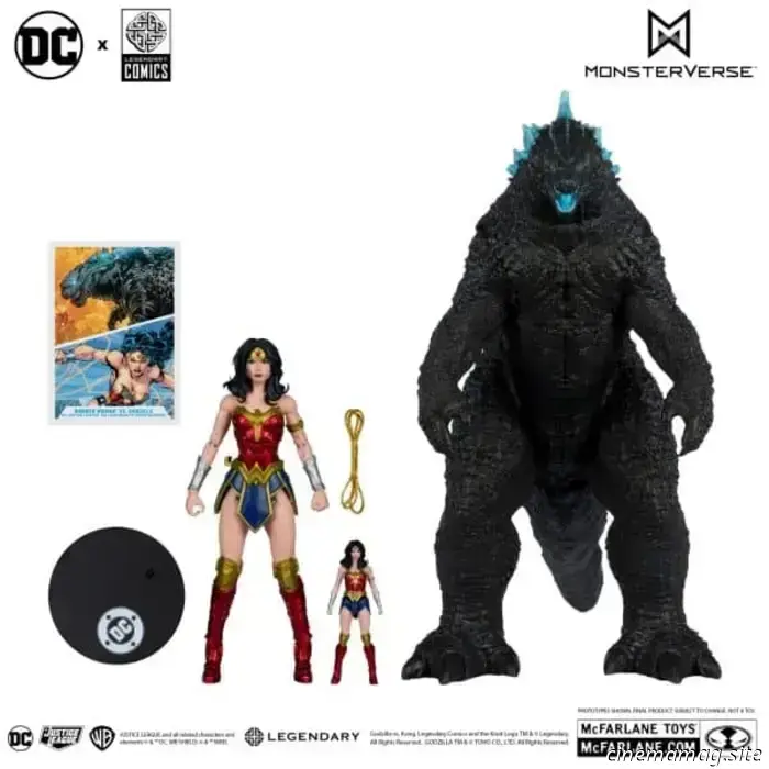Il 2-pack McFarlane DC Multiverse Wonder Woman vs. Godzilla è stato ufficialmente svelato