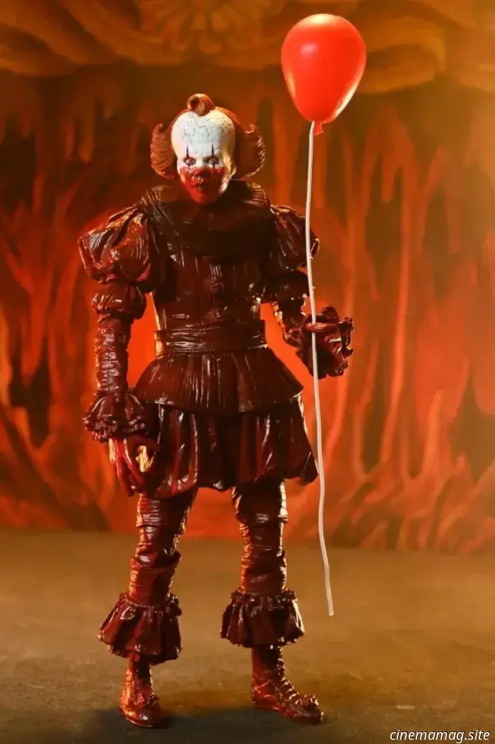 NECA unveils the Ultimate Blood Pennywise figure from IT: Welcome to Derry.