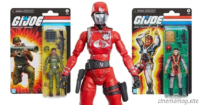 Retro cardback della serie G.I. Joe Classified: Crimson Guard femminile, Crazylegs e Zap svelati da Hasbro