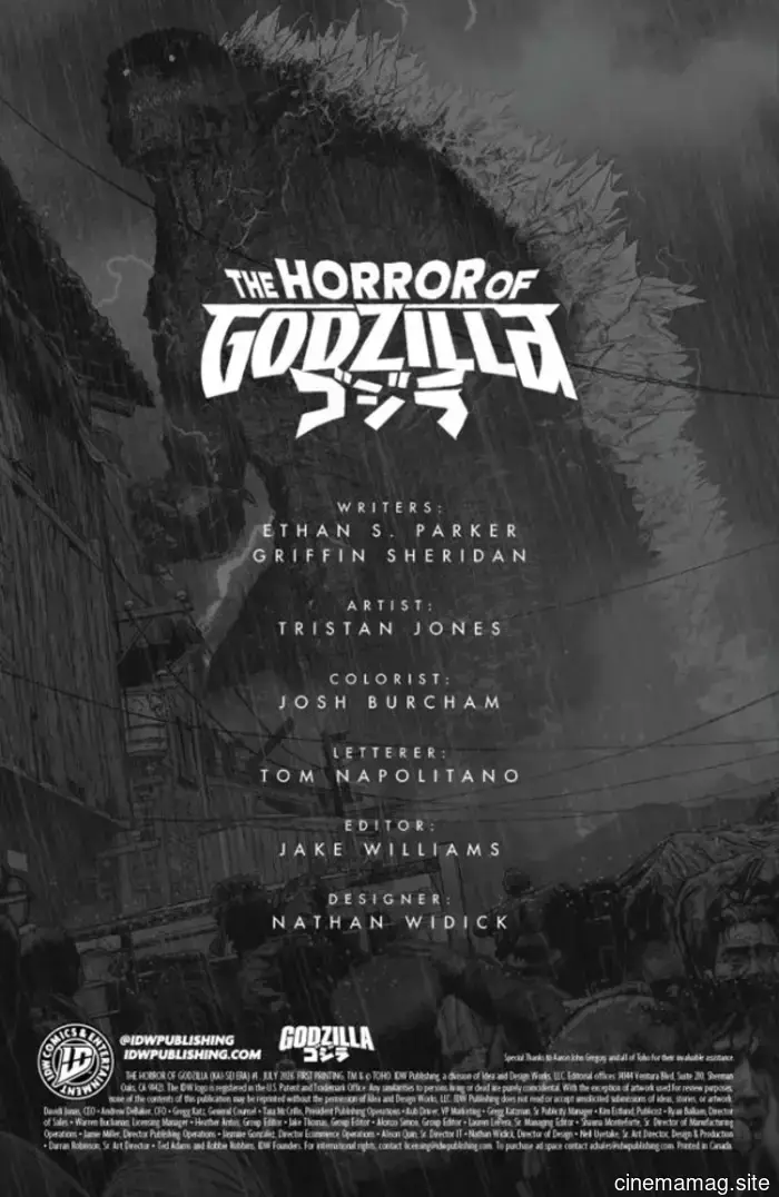 Comic Book Teaser – The Terror of Godzilla #1