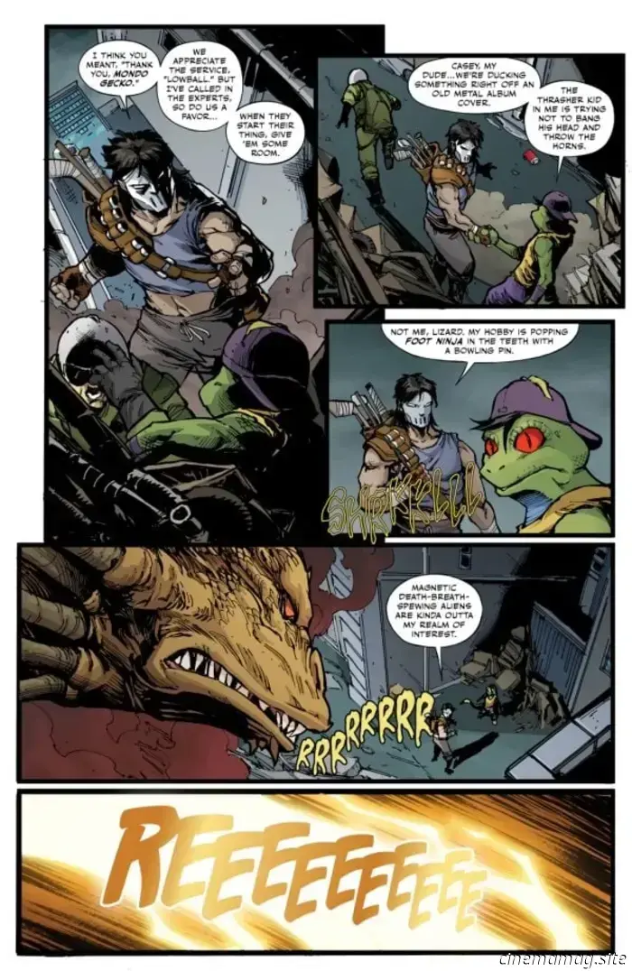 Анонс комикса — Черепашки-ниндзя x Годзилла №2