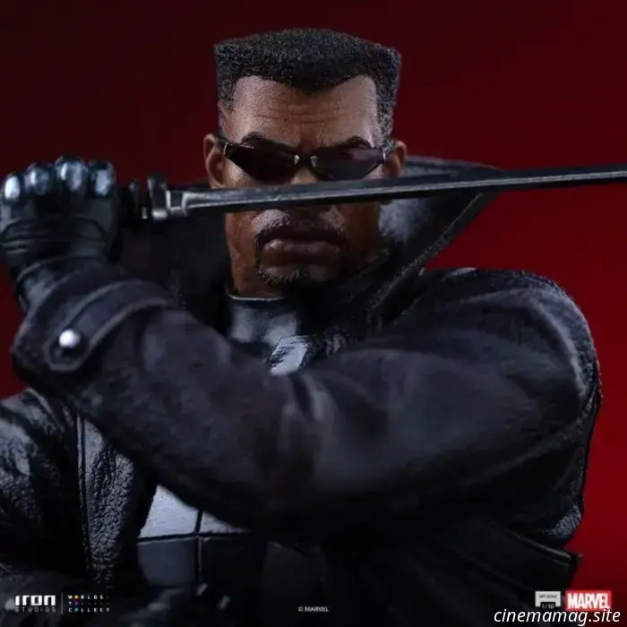 La statua da collezione di Blade della Marvel svelata da Iron Studios