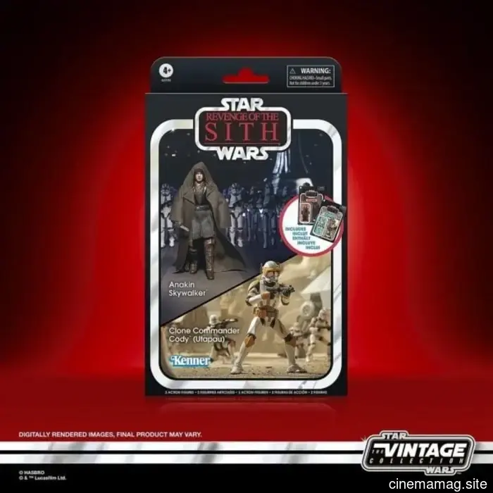 Hasbro has unveiled the Star Wars: The Vintage Collection 2-pack featuring Anakin Skywalker and Clone Commander Cody from Revenge of the Sith.
