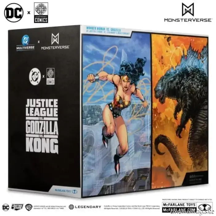 Il 2-pack McFarlane DC Multiverse Wonder Woman vs. Godzilla è stato ufficialmente svelato