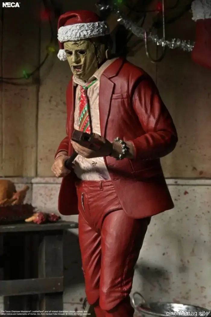 Santa Leatherface is now part of NECA's Texas Chainsaw Massacre action figure series.