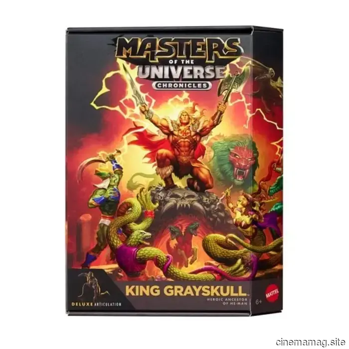 Mattel has revealed the action figure of King Grayskull from the Masters of the Universe Chronicles.