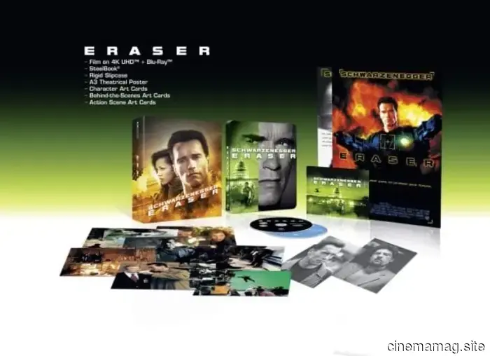 Arnold Schwarzenegger's Eraser celebrates its 30th anniversary with a 4K Ultra HD release.