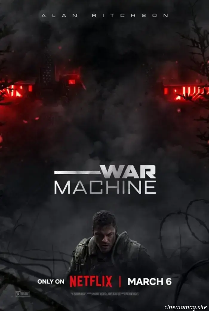 Trailer for the Netflix sci-fi action thriller "War Machine," featuring Alan Ritchson.