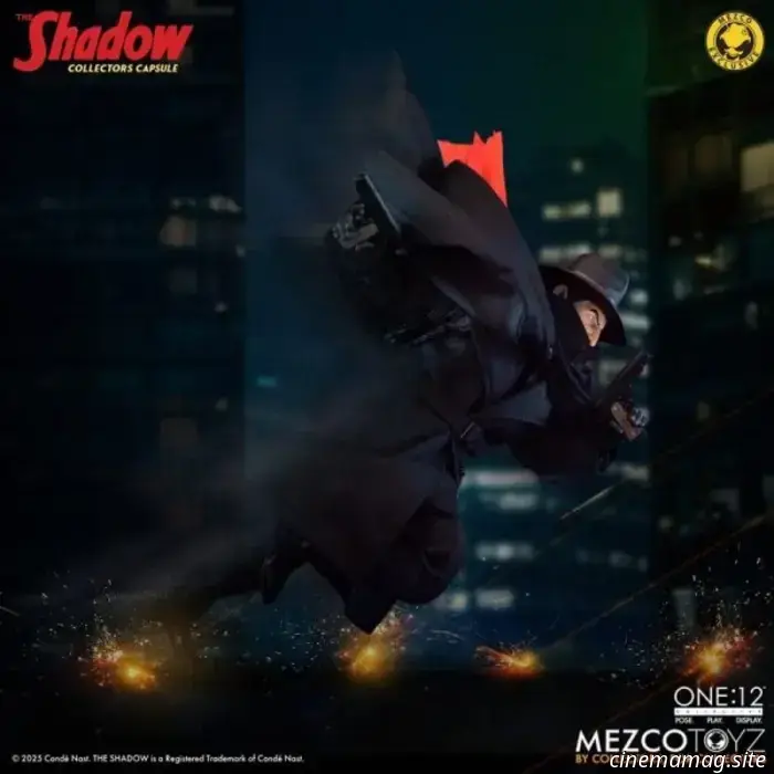 The Shadow becomes part of Mezco Toyz's One:12 Collective series with a sixth scale figure.