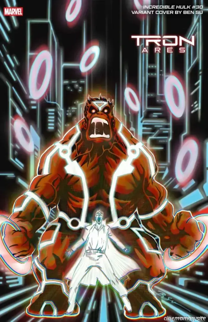 Marvel superheroes make their way into The Grid with variant covers for TRON: Ares.