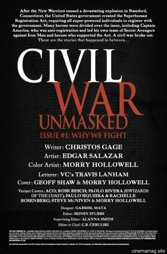 Comic Book Sneak Peek – Civil War: Unmasked #1