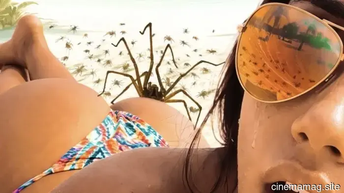 Influencers versus spiders in the trailer for the horror-comedy Spider Island.