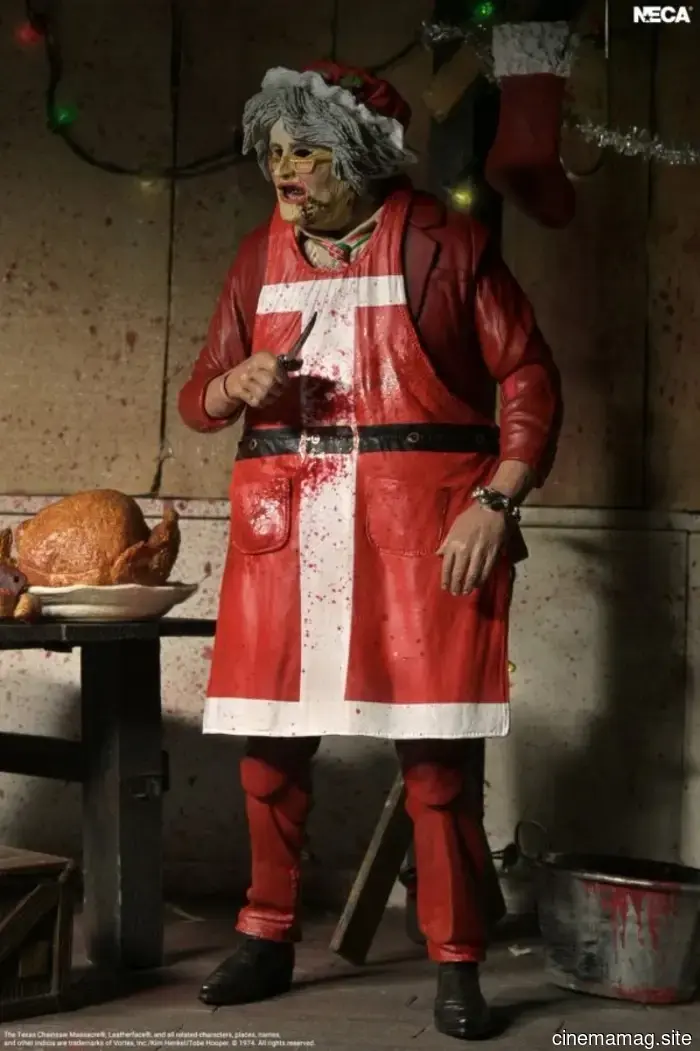 Santa Leatherface is now part of NECA's Texas Chainsaw Massacre action figure series.