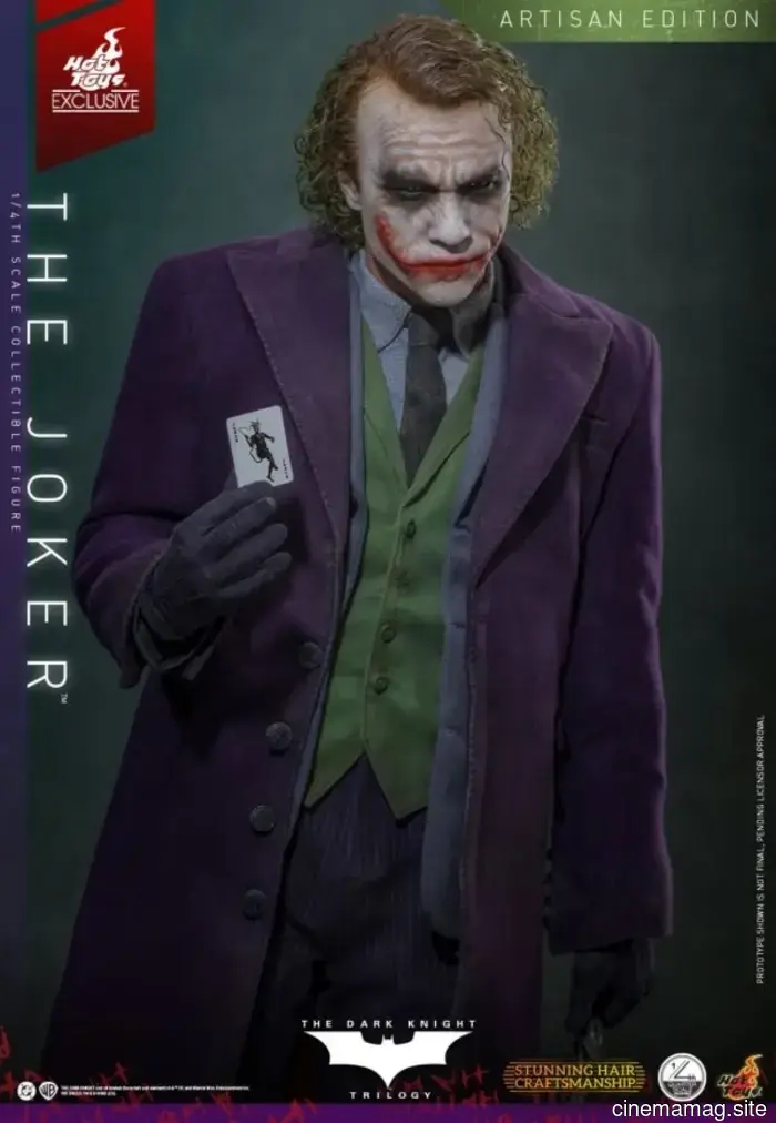 Hot Toys reveals a quarter scale collectible figure of The Joker from The Dark Knight.