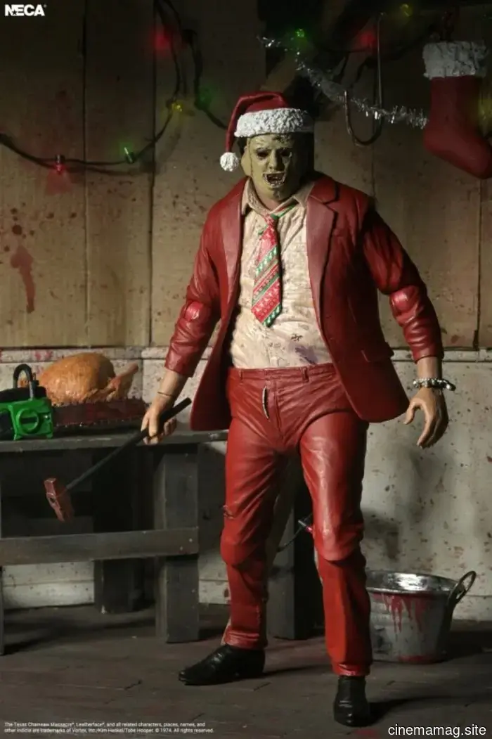 Santa Leatherface is now part of NECA's Texas Chainsaw Massacre action figure series.