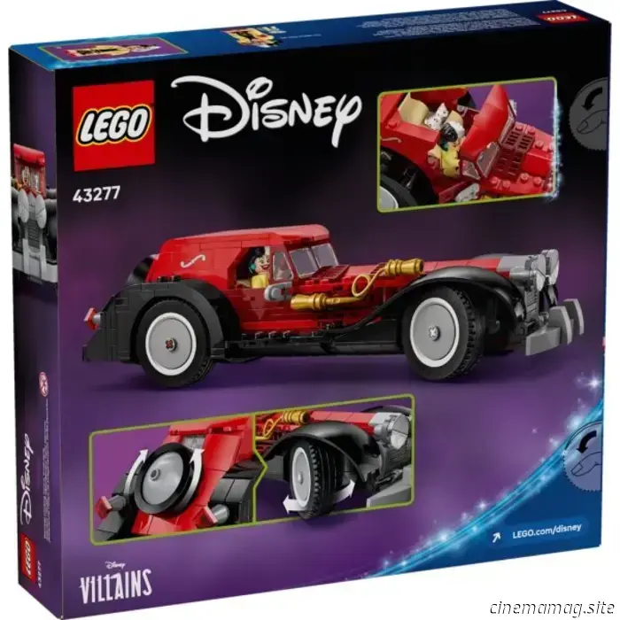 LEGO has revealed Cruella De Vil's car from Disney in anticipation of its release in September.