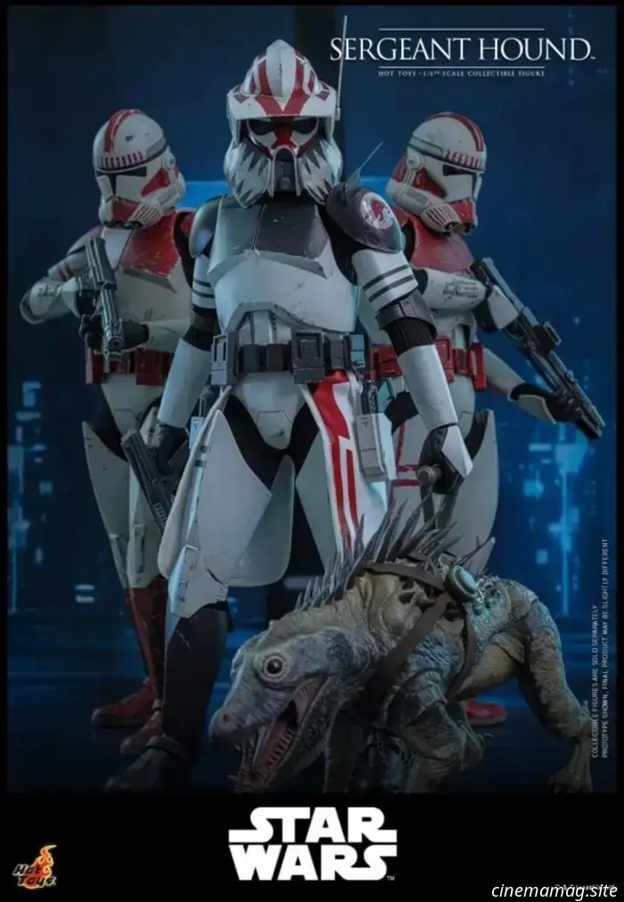 Figura a escala 1:6 del sargento Hound de Star Wars: The Clone Wars, presentada por Hot Toys