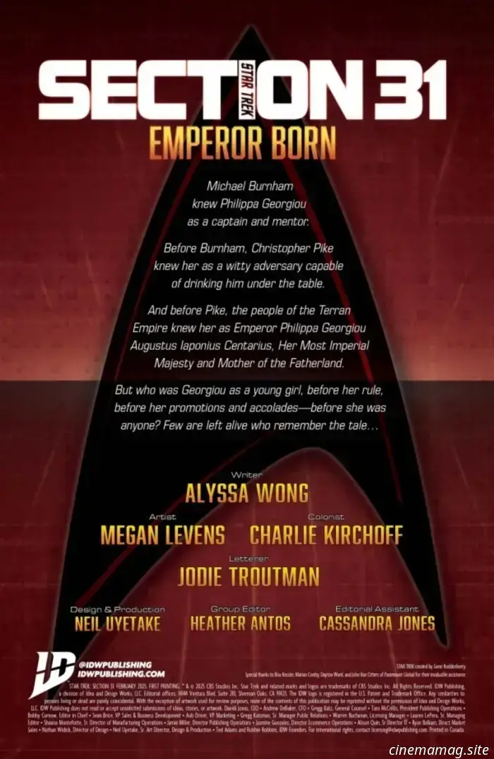 Star Trek: Section 31 - Emperor Born - Comic Book Teaser