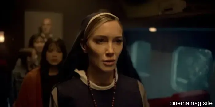 Trailer for the horror film "Speed Demon," featuring Katie Cassidy and William H. Macy, revolves around an exorcism on a train.