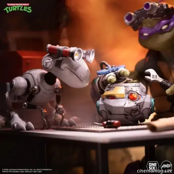 Donatello inaugura la nuova linea di action figure in scala 1/6 delle Tartarughe Ninja di Mondo.