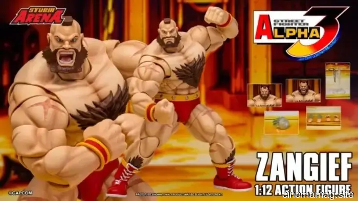 Storm Collectibles has revealed a 1:12 scale action figure of Zangief from Street Fighter Alpha 3.
