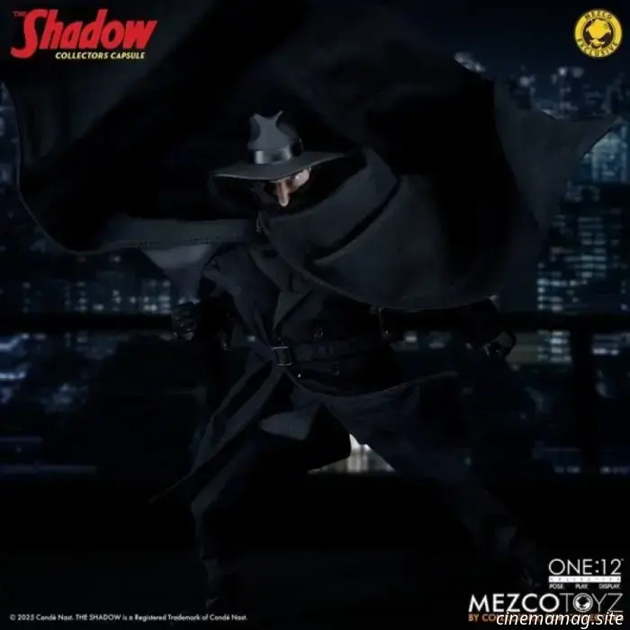 The Shadow becomes part of Mezco Toyz's One:12 Collective series with a sixth scale figure.