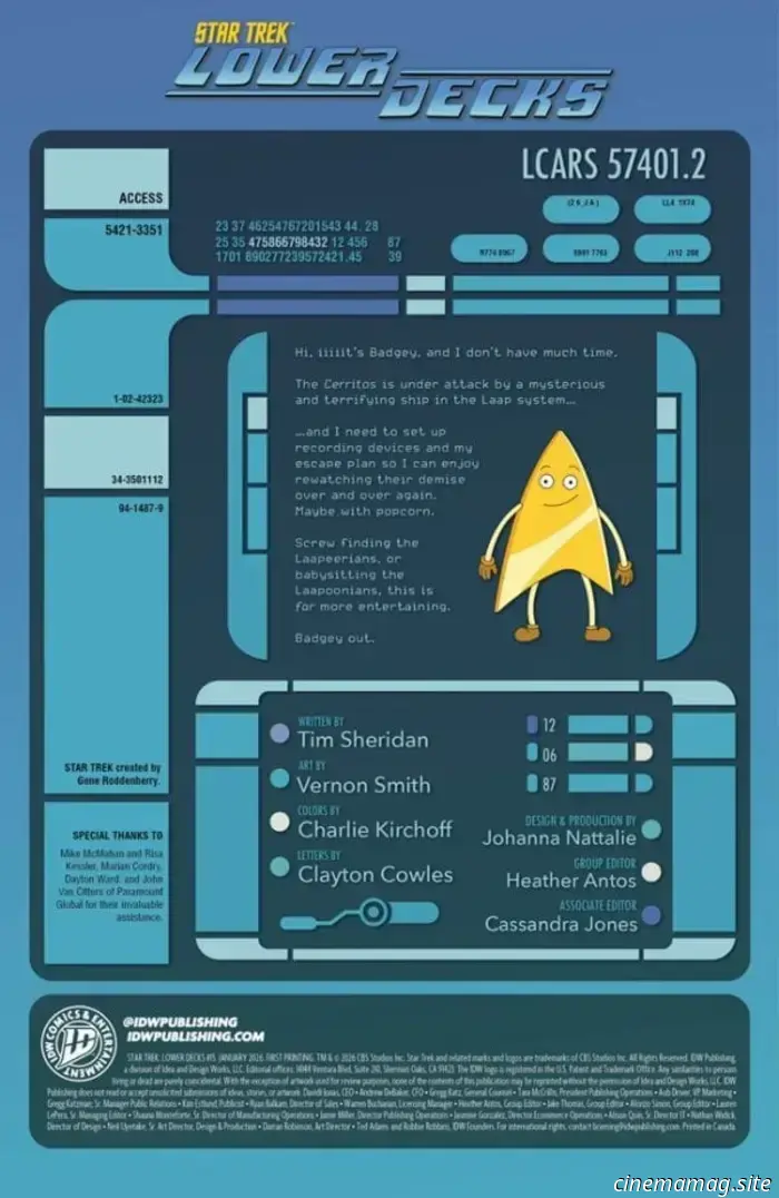 Comic Book Sneak Peek – Star Trek: Lower Decks #15