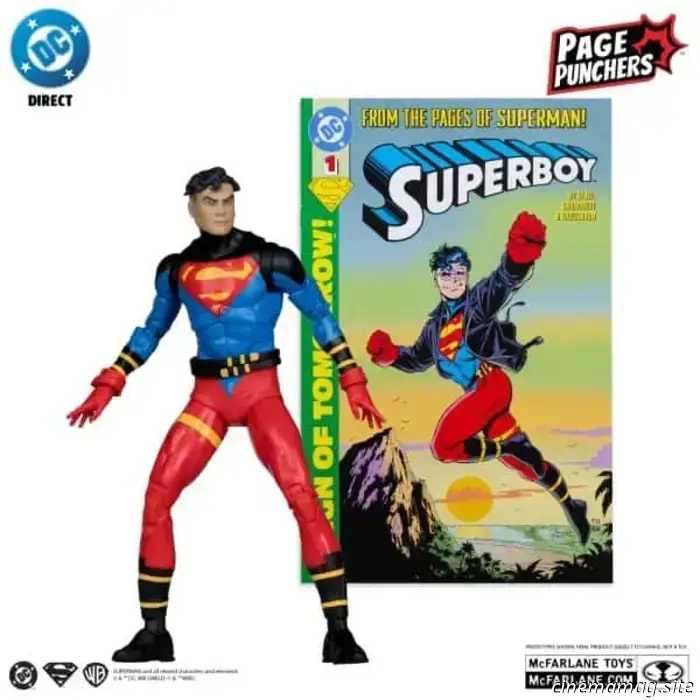 Wonder Woman y Superboy se unen a la línea DC Page Punchers de McFarlane con nuevas figuras