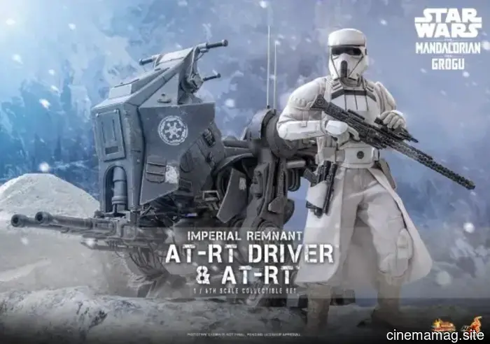 Hot Toys has revealed a sixth scale vehicle and figure set featuring the Imperial Remnant AT-RT and Driver from Star Wars: The Mandalorian, along with Grogu.