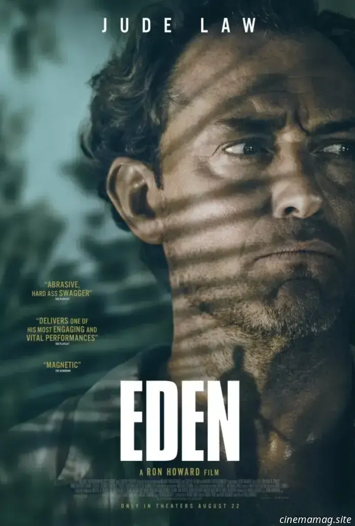 I poster di Eden presentano Jude Law, Ana de Armas, Sydney Sweeney, Vanessa Kirby e Daniel Bruhl