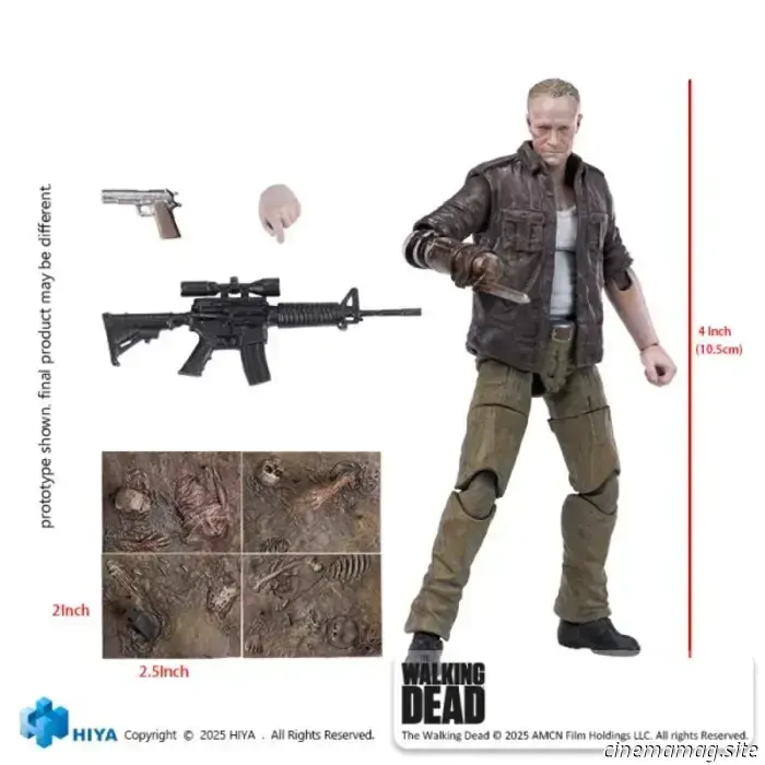 Hiya Toys has unveiled the Exquisite Mini action figure of Merle Dixon from The Walking Dead.
