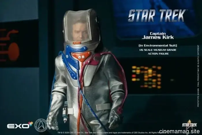 Figura de sexta escala del Capitán James T. Kirk de Star Trek en traje ambiental presentada por EXO-6