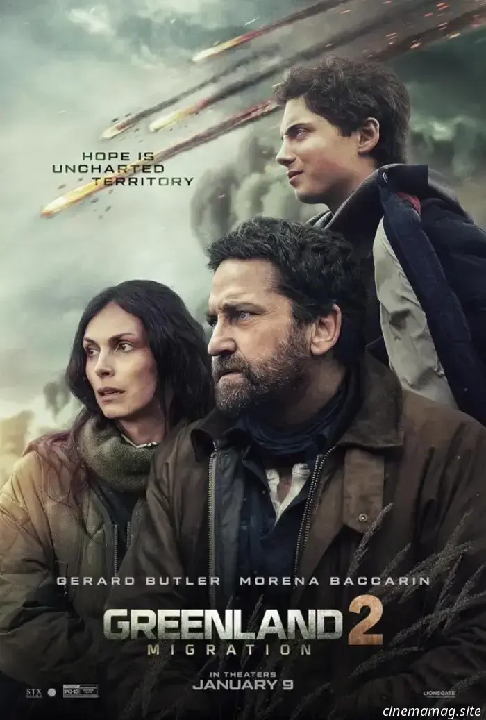 The final trailer for Greenland 2: Migration features Gerard Butler and Morena Baccarin.