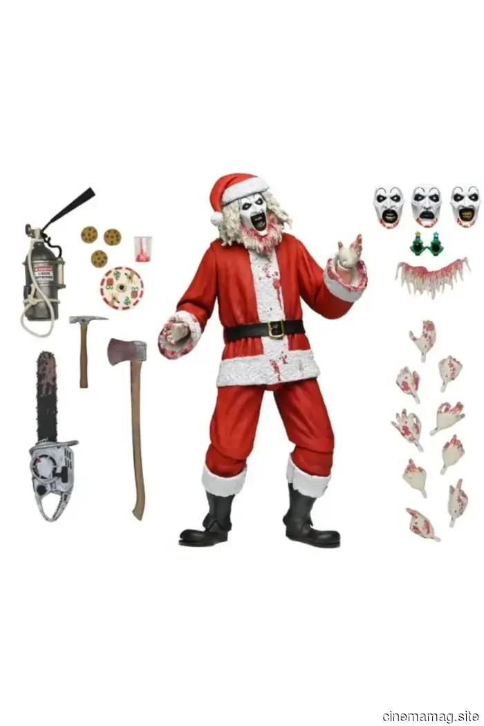Art the Clown celebrates the holidays with NECA’s Terrifier 3 Ultimate action figure.
